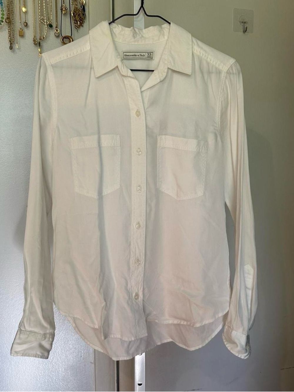 Abercrombie and Fitch white button down shirt